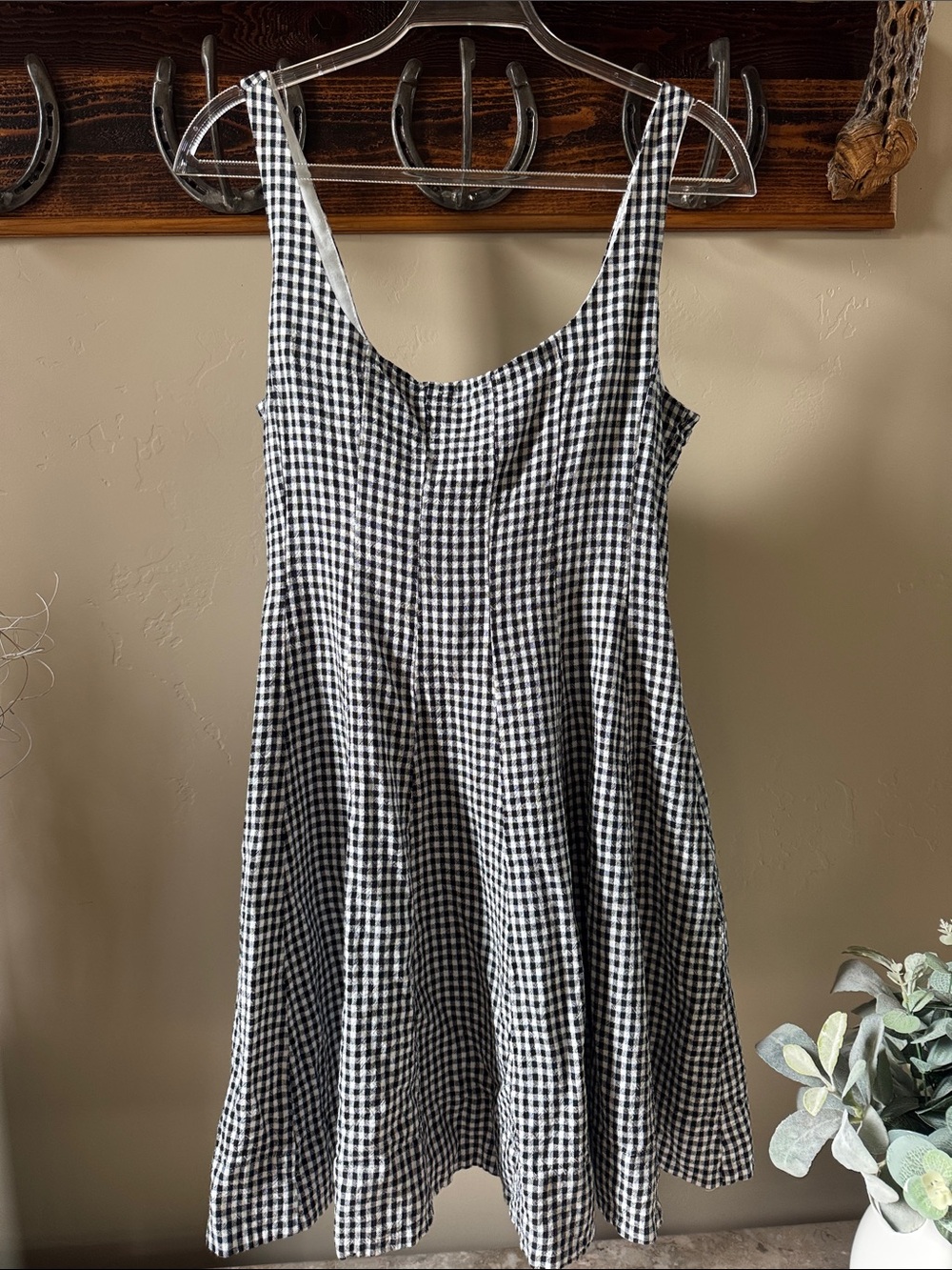 Bailey 44 Black and White Gingham Mini Dress
